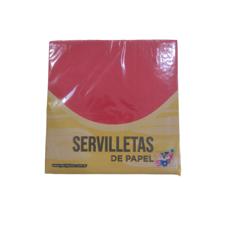 SERVILLETA ROJA X20