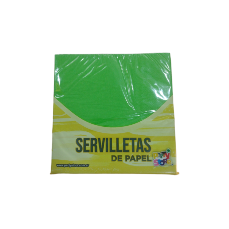 SERVILLETA VERDE MANZANA X20