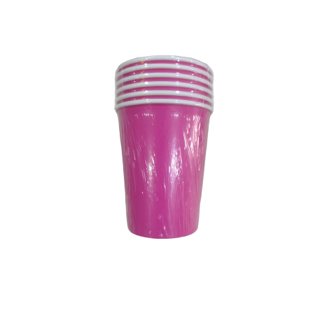 VASO FUCSIA X6